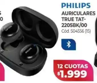 Naldo Lombardi Philips Auriculares True TAT-2205BK/00 oferta