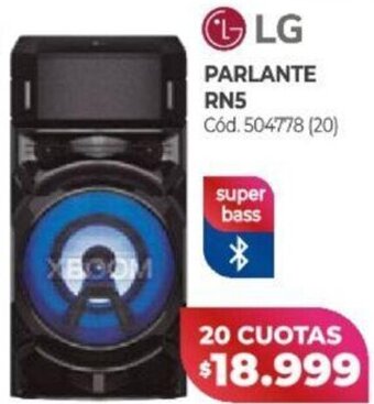 Naldo Lombardi LG Parlante RN5 oferta