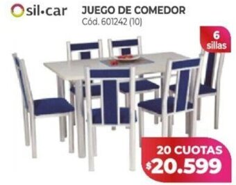 Naldo Lombardi Juego de COmedor 6 Sillas oferta