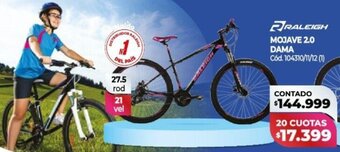 Naldo Lombardi Raleigh Mojave 2,0 Dama oferta