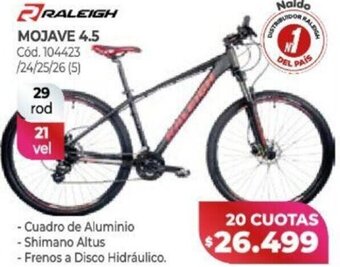 Naldo Lombardi Raleigh Mojave 4,5 oferta