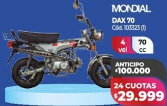 Naldo Lombardi Mondial Dax 70 oferta