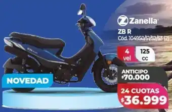 Naldo Lombardi Zanella ZB R 125cc oferta