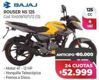 Naldo Lombardi Bajaj Rouser NS 125 oferta