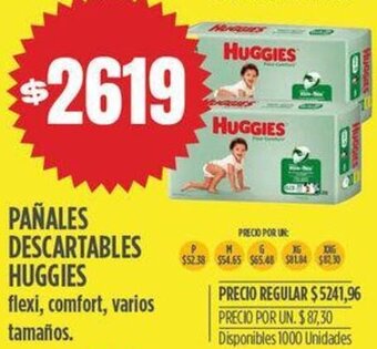 Supermercados Vea Pañales Deschables Huggies oferta