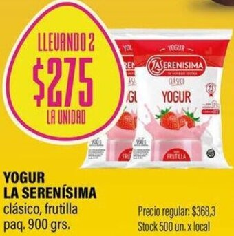 Supermercados Vea Yogur La Serenísima 900g oferta