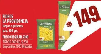 Supermercados Vea Fideos La Providencia 500g oferta