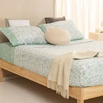 Arredo Juego de sábanas king size flor abanico oferta