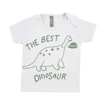 Coto Remera bebe/a estampa dinosaurio blanca talle 6m oferta