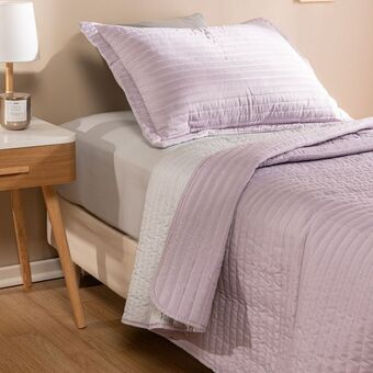 Arredo Cubrecama 1 plaza reversible micro liso oferta