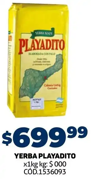 Makro Yerba Playadito 1kg oferta