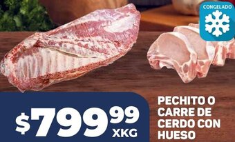 Makro Pechito o Carre de Cerdo con Hueso oferta