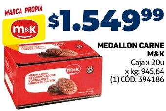 Makro Medallon Carne M&K 20u oferta