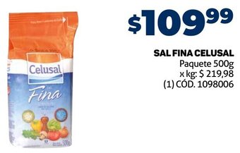 Makro Sal Fina Celusal 500g oferta