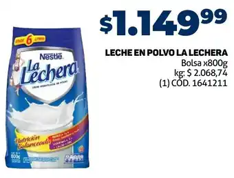 Makro Leche en Polvo La Lechera 800g oferta