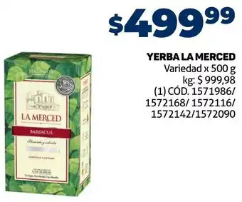Makro Yerba La Merced 500g oferta