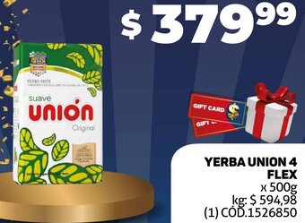 Makro Yerba Union 4 Flex 500g oferta