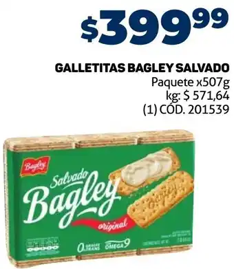 Makro Galletitas Bagley Salvado 507g oferta
