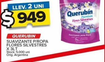 Carrefour Maxi Suavizante querubin para ropa flores silvestres x 3lt oferta