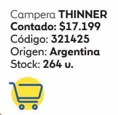 Coppel Campera thinner oferta
