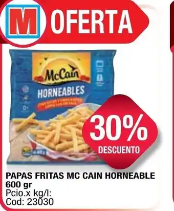 Maxiconsumo Mc Cain Horneables Papas Fritas 600gr oferta