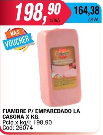 Maxiconsumo La Casona Fiambre P/ Emparedado x kg oferta