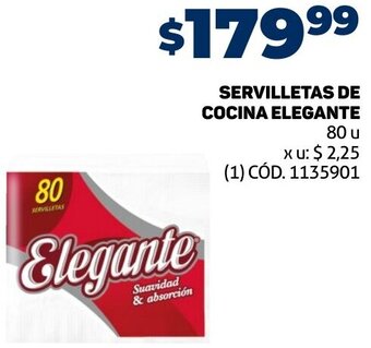Makro Servilletas de Cocina Elegante 80u oferta