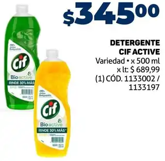 Makro Detergente CIF Active 500ml oferta
