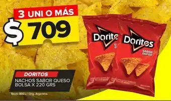 Carrefour Maxi Nachos doritos queso 220g oferta