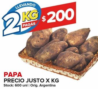 Carrefour Maxi Papa precio justo x kg oferta