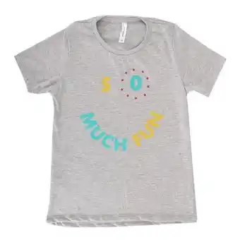 Coto Remera niña manga corta gris estampado fun talle 12 oferta