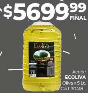 Diarco Aceite Ecoliva Oliva 5L oferta