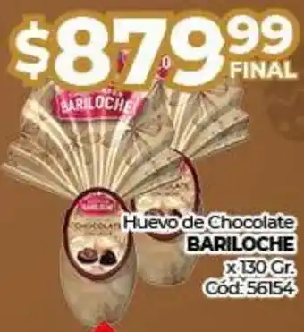 Diarco Bariloche Huevo de Chocolate 130g oferta
