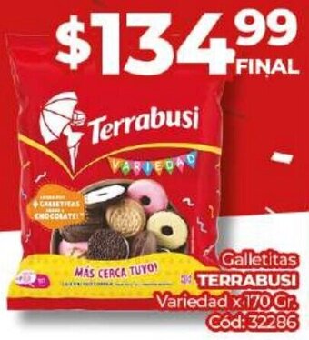 Diarco Terrabusi Galletitas 170g oferta