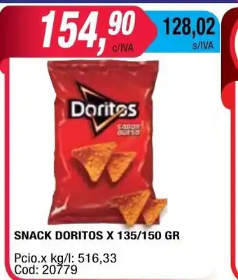 Maxiconsumo Doritos Snack x 135/150 gr oferta