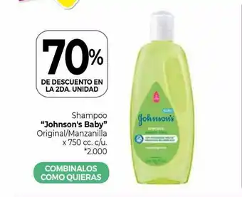 La Anonima Shampoo johnson's baby oferta