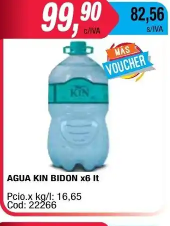 Maxiconsumo Kin Bidon Agua x6 lt oferta