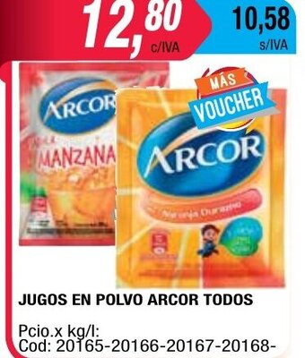 Maxiconsumo Arcor Jugos En Polvo Todos oferta