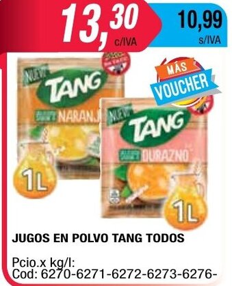 Maxiconsumo Tang Jugos En Polvo Todos oferta