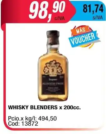 Maxiconsumo Blenders Whisky x 200cc oferta