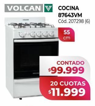 Naldo Lombardi Volcan cocina 87643vm oferta