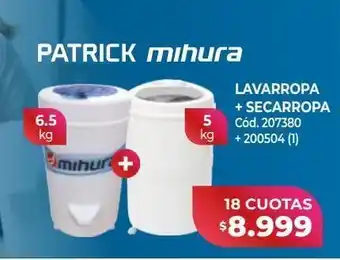 Naldo Lombardi Patrick/mihura lavarropa + secarropa oferta