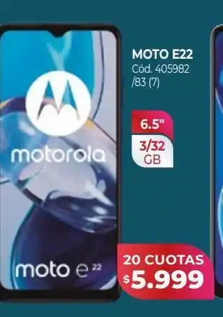 Naldo Lombardi Motorola moto e22 oferta
