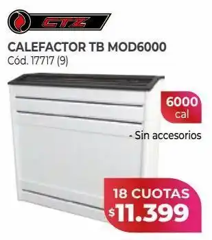 Naldo Lombardi Ctz calefactor tb mod6000 oferta