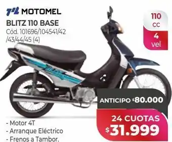 Naldo Lombardi Motomel blitz 110 base oferta