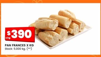 Changomas Pan frances x kg oferta