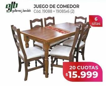 Naldo Lombardi Gjb juego de comedor oferta