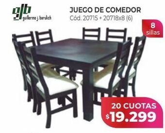 Naldo Lombardi Gjb juego de comedor oferta