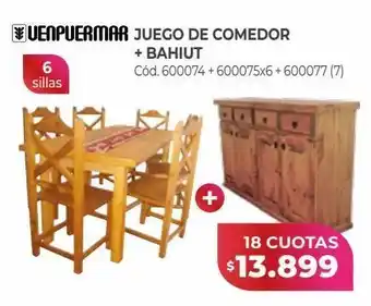 Naldo Lombardi Juego de comedor + bahiut oferta