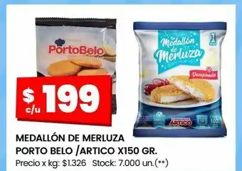 Changomas Medallón de merluza porto belo /artico x150 gr oferta